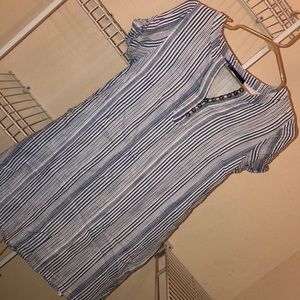 Blue and White stripped dress